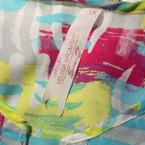 Melissa McCarthy ladies Multi-color blouse - Picture 3 of 5
